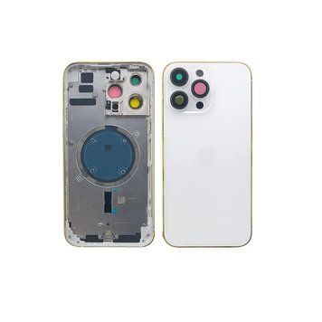 Корпус iPhone 13 Pro Max White в зборі з тримачем SIM, кнопками, магнітами та сіткою, USA 9211387 фото