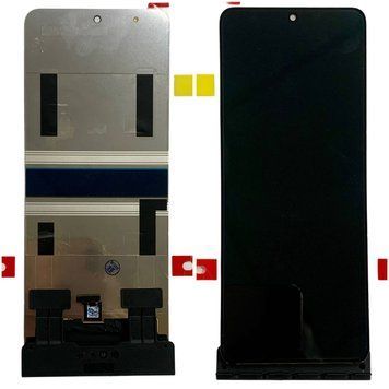 Дисплей для Motorola Razr 50 Ultra 5G (XT2451-3) с черным тачскрином, Original 101280_2 фото