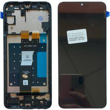 Дисплей для Samsung A057 Galaxy A05s 2023 с черным тачскрином и корпусной рамкой, Original 83377 фото