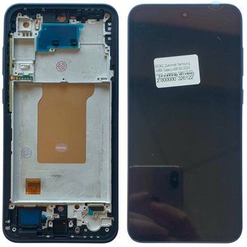 Дисплей для Samsung A356 Galaxy A35 5G 2024 с черным тачскрином и корпусной рамкой, Hard OLED 83342 фото
