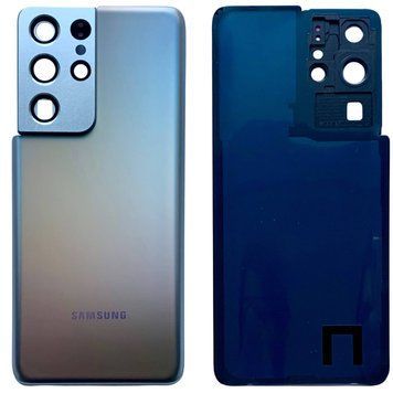 Задня кришка Samsung G998 Galaxy S21 Ultra silver (зі склом камери) 6074 фото