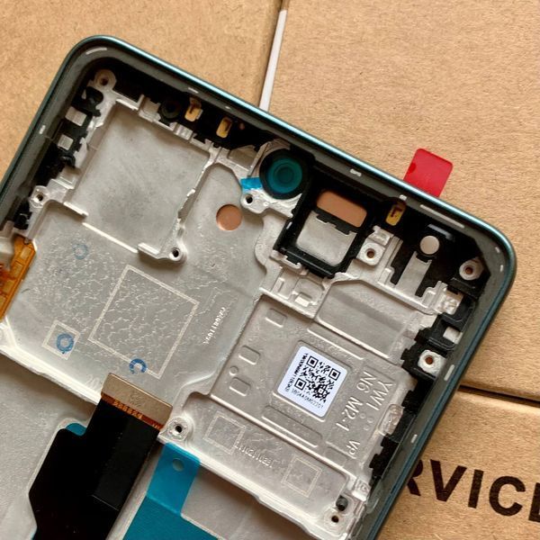 Дисплей для Xiaomi Poco M6 Pro 4G (23117RA68G, 2312FPCA6G) с черным тачскрином и зеленой корпусной рамкой, OLED 9860757_2 фото