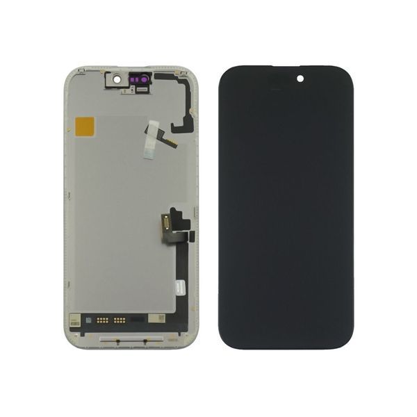 Дисплей для iPhone 17 з чорним тачскрином 120Hz GXQC-Super OLED SOFT Service Pack 51614 фото
