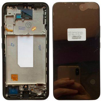 Дисплей для Samsung A346, Galaxy A34 5G 2023 с черным тачскрином и корпусной рамкой, INCELL 83403 фото
