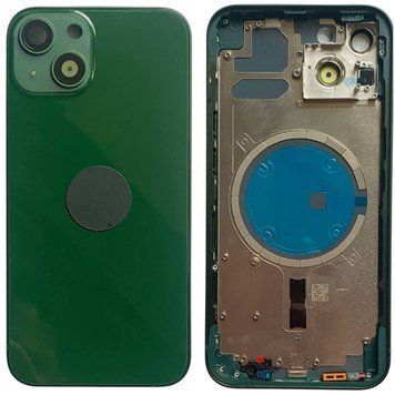 Корпус iPhone 13 Midnight Green в зборі з тримачем SIM, кнопками, магнітами та сіткою, ver. USA, Original (China) 0953810 фото