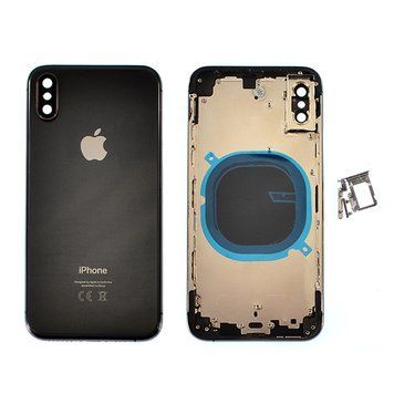 Корпус для iPhone Xs Black в сборе с держателем SIM и кнопками, USA 110040 фото