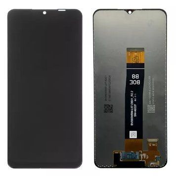 Дисплей для Samsung A022F Galaxy A02 black (SM-A022F BV065WBM-L07-DB01_R2.2) с черным тачскрином, Service Pack Original 1119990 фото