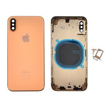 Корпус для iPhone Xs Gold в сборе с держателем SIM и кнопками, USA 110042 фото