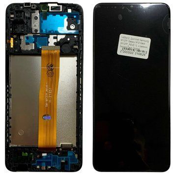Дисплей для Samsung M127F Galaxy M12 black (M127F_REV0.1) с черным тачскрином и корпусной рамкой, Original 1405412 фото