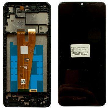 Дисплей для Samsung A045 Galaxy A04 2022 с черным тачскрином и корпусной рамкой, INCELL 1405316 фото