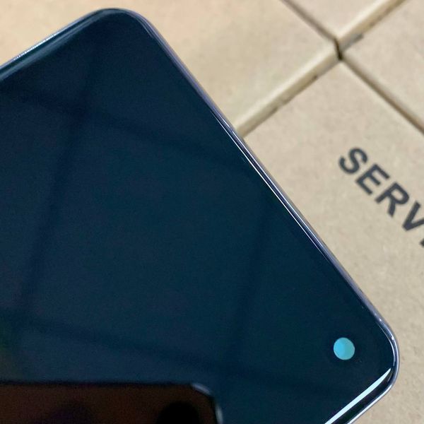 Дисплей для Samsung G973 Galaxy S10 з чорним тачскріном та корпусною рамкою, IPS (дисплей не заокруглений) 248839 фото
