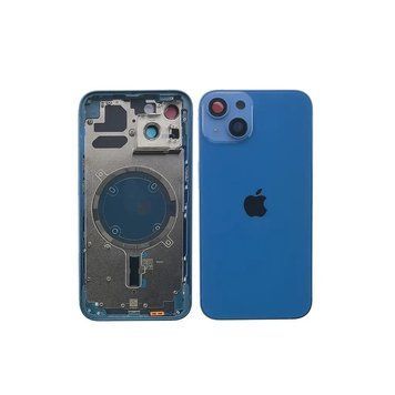Корпус iPhone 13 Blue в зборі з тримачем SIM, кнопками, магнітами та сіткою, USA 1788890 фото