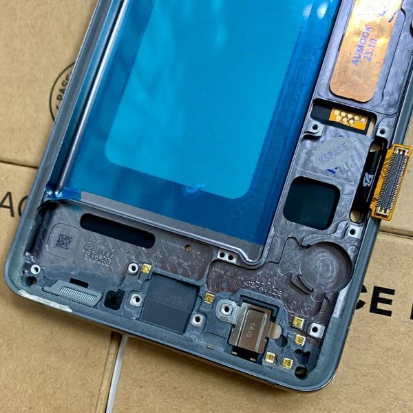 Дисплей для Samsung G975 Galaxy S10 Plus с черным тачскрином и серой корпусной рамкой, IPS (дисплей не округлен) 535101 фото