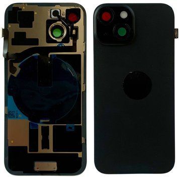 Задня кришка корпусу iPhone 15 Black (зі склом камери, MagSafe, NFC), Original (China) 648177 фото