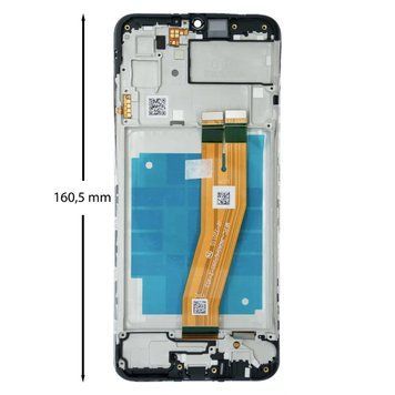 Дисплей для Samsung A035F Galaxy A03 2022 (160,5x72 mm) с черным тачскрином и корпусной рамкой, Original 1120027 фото