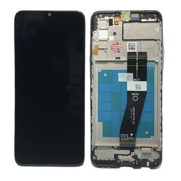 Дисплей для Samsung A037G Galaxy A03S (163 x72) с черным тачскрином и корпусной рамкой, Original 1120026 фото