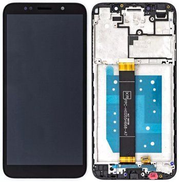Дисплей для Huawei Y5 2018 | Y5 Prime 2018 с черным тачскрином и корпусной рамкой, Original (PRC) 759751 фото
