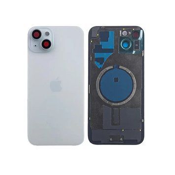 Задняя крышка корпуса iPhone 15 Plus Blue в сборе со стеклом камеры и магнитами 5489863 фото