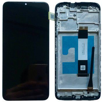 Дисплей для Xiaomi Redmi 9T (J19S, M2010J19SG, M2010J19SY) з чорним тачскріном і корпусною рамкою, Original (PRC) 36699_1 фото