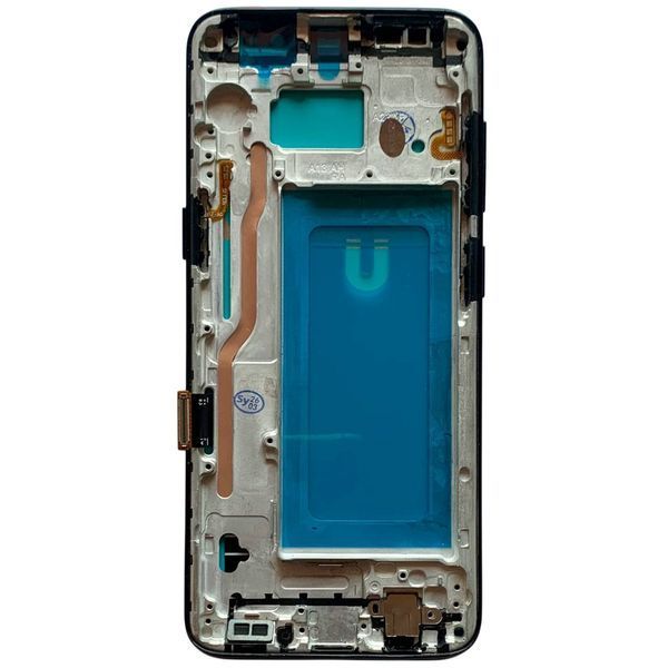 Дисплей для Samsung G950 Galaxy S8 с черным тачскрином и корпусной рамкой, IPS (дисплей не скруглен) 507307 фото