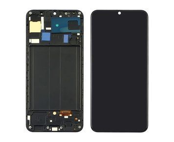 Дисплей для Samsung A305 Galaxy A30 (2019) с черным тачскрином и корпусной рамкой OLED 39610 фото