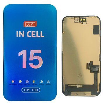 Дисплей для iPhone 15 з чорним тачскріном, ZY-INCELL 648106 фото