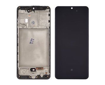 Дисплей для Samsung A315 Galaxy A31 (2020) с черным тачскрином и корпусной рамкой, OLED 35315 фото