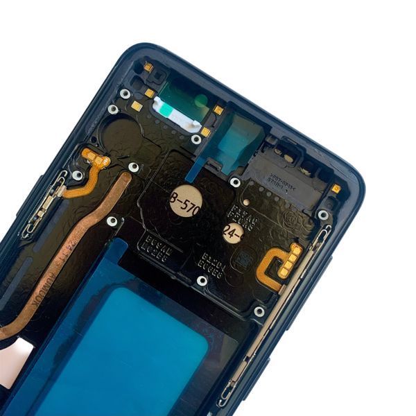 Дисплей для Samsung G960 Galaxy S9 с черным тачскрином и корпусной рамкой, IPS (дисплей не скруглен) 1405386 фото