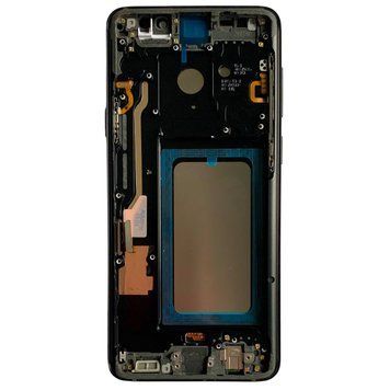 Дисплей для Samsung G965 Galaxy S9 Plus с черным тачскрином и корпусной рамкой, IPS (дисплей не скруглен) 941563 фото