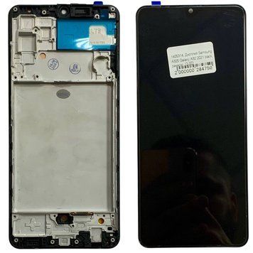 Дисплей для Samsung A325 Galaxy A32 2020 с черным тачскрином и корпусной рамкой, OLED 35582 фото