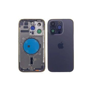 Корпус iPhone 14 Pro Deep Purple в зборі з тримачем SIM, кнопками, магнітами та сіткою, USA 9933658 фото