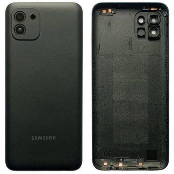 Задня кришка Samsung A035F Galaxy A03 2022 black (зі склом камери) 53210 фото