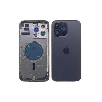 Корпус iPhone 14 Pro Max Deep Purple в зборі з тримачем SIM, кнопками, магнітами та сіткою, USA 9433086 фото