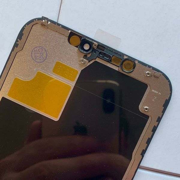 Дисплей для iPhone 12 Pro Max з чорним тачскріном, CPG Soft OLED (без помилки)  107826 фото