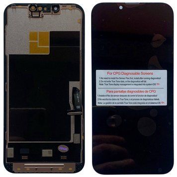 Дисплей для iPhone 13 Pro з чорним тачскріном, CPG Soft OLED (без помилки)  107828 фото