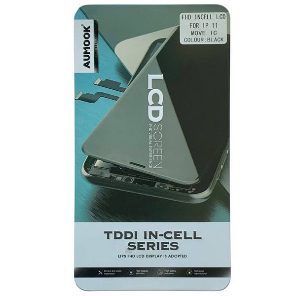 Дисплей для iPhone 11 с черным тачскрином, AUMOOK FHD INCELL (move IC) 105015 фото