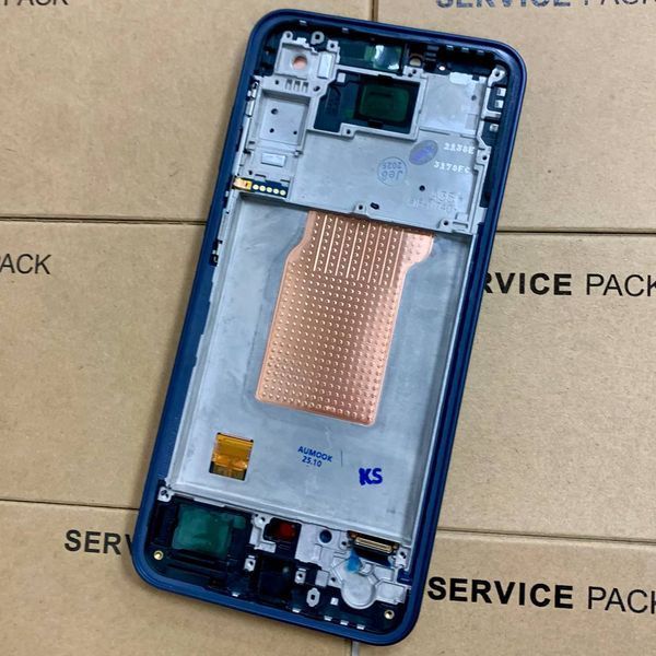 Дисплей для Samsung A356 Galaxy A35 5G с черным тачскрином и корпусной рамкой, Original 9840342 фото