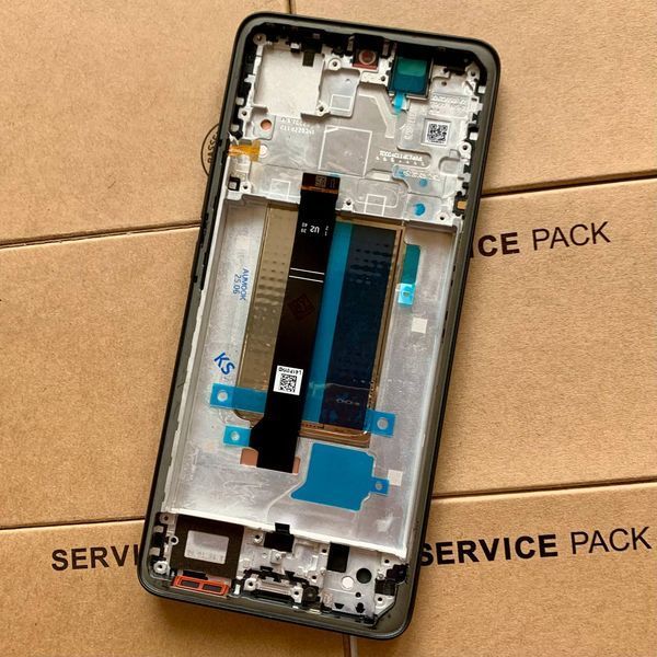 Дисплей для Xiaomi Redmi Note 13 Pro Plus с черным тачскрином и корпусной рамкой, OLED 9860738 фото