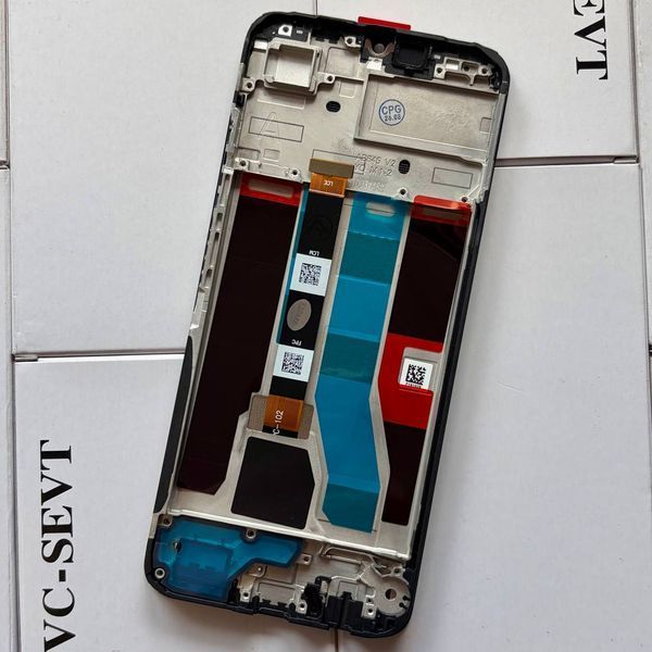 Дисплей для Realme C51 (RMX3830) з чорним тачскріном та корпусною рамкою, Original Self Welded 108266 фото